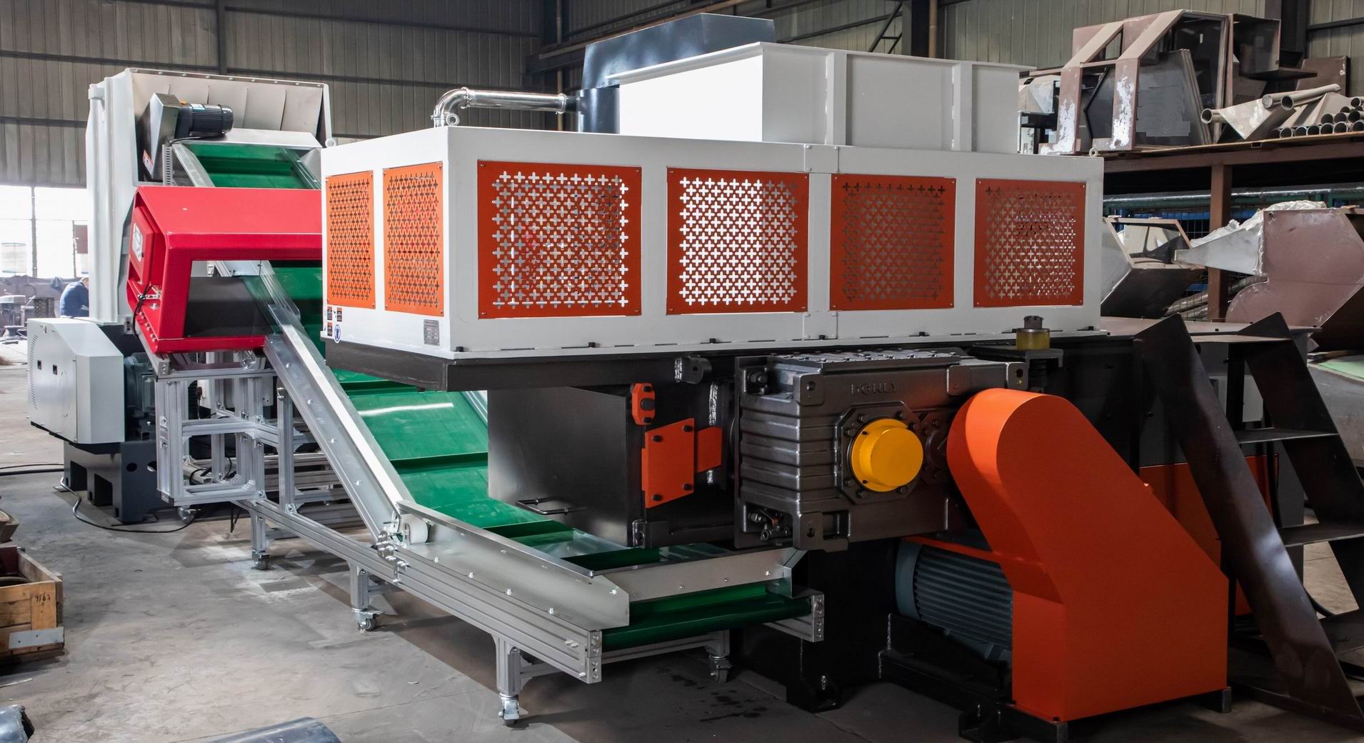 Plastic Pipe Shredder Granulator Recycling Line