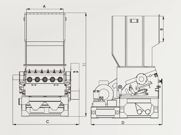 Heavy-duty Centralized Granulator